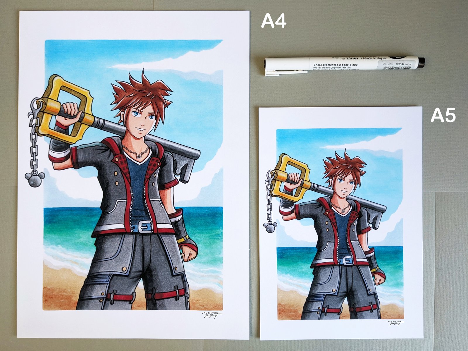 Print Sora A5 ou A4. Signé à la main | ZaxelArt Store